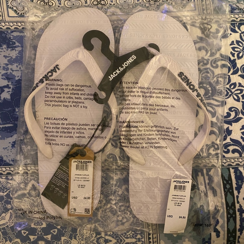 Jack & Jones White Sandals